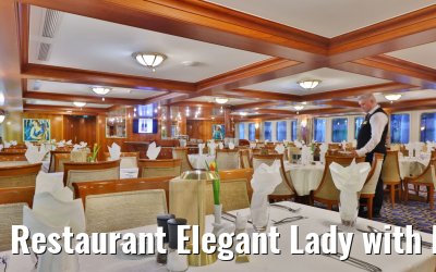 Restaurant Elegant Lady with Maitre