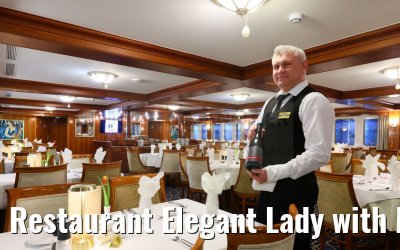 Restaurant Elegant Lady with Maitre