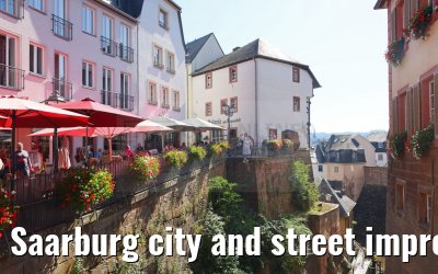 Saarburg city and street impressions 23.08.2023
