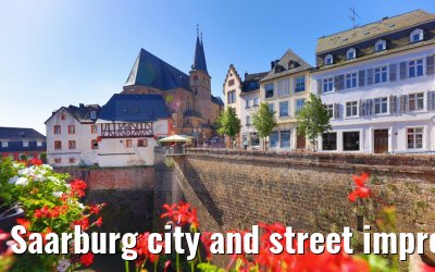 Saarburg city and street impressions 23.08.2023