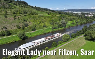 Elegant Lady near Filzen, Saar river 20.08.2023