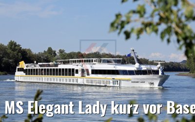 MS Elegant Lady kurz vor Basel 14.08.2017
