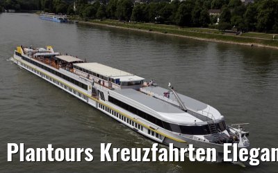 Plantours Kreuzfahrten Elegant Lady approaching Koblenz, 22. May 2014