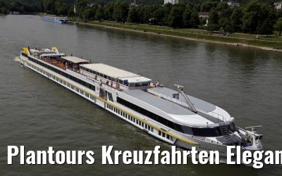 Plantours Kreuzfahrten Elegant Lady approaching Koblenz, 22. May 2014