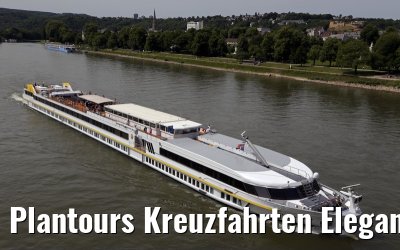 Plantours Kreuzfahrten Elegant Lady approaching Koblenz, 22. May 2014