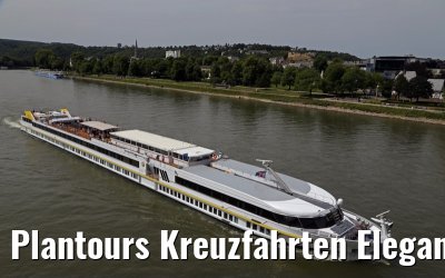 Plantours Kreuzfahrten Elegant Lady approaching Koblenz, 22. May 2014