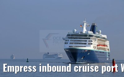 Empress inbound cruise port Warnemuende 05.07.2015