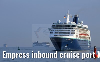 Empress inbound cruise port Warnemuende 05.07.2015