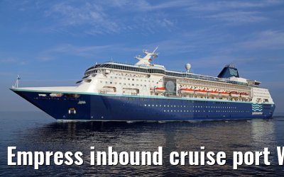 Empress inbound cruise port Warnemuende 05.07.2015