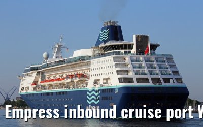 Empress inbound cruise port Warnemuende 05.07.2015