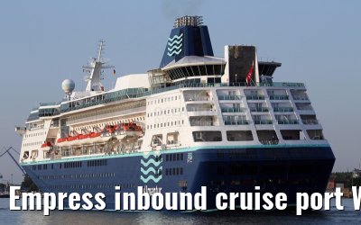 Empress inbound cruise port Warnemuende 05.07.2015