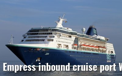 Empress inbound cruise port Warnemuende 05.07.2015