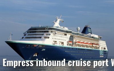 Empress inbound cruise port Warnemuende 05.07.2015