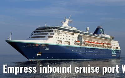 Empress inbound cruise port Warnemuende 05.07.2015