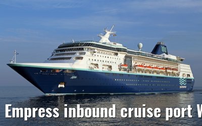 Empress inbound cruise port Warnemuende 05.07.2015