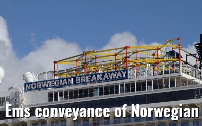 Ems conveyance of Norwegian Breakaway - 13th March 2013