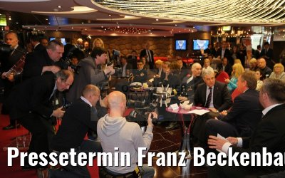 Pressetermin Franz Beckenbauer MSC Splendida