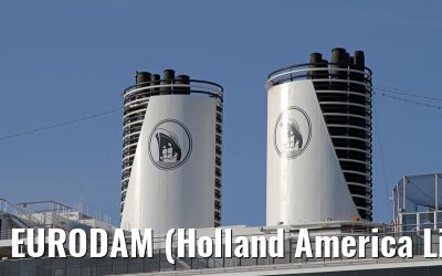 EURODAM (Holland America Line) departing Amsterdam - June 02, 2012