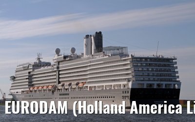 EURODAM (Holland America Line) departing Amsterdam - June 02, 2012