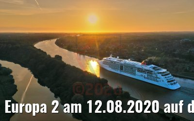 Europa 2 am 12.08.2020 auf dem Nord-Ostsee-Kanal