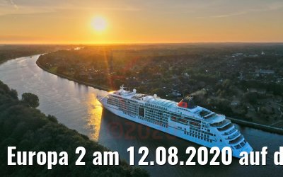 Europa 2 am 12.08.2020 auf dem Nord-Ostsee-Kanal