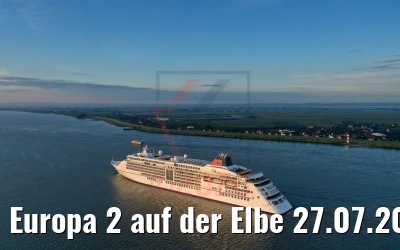Europa 2 auf der Elbe 27.07.2020