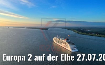 Europa 2 auf der Elbe 27.07.2020