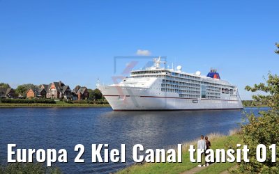 Europa 2 Kiel Canal transit 01.10.2017