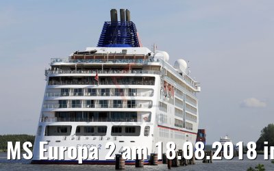 MS Europa 2 am 18.08.2018 im NOK