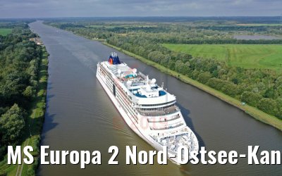 MS Europa 2 Nord-Ostsee-Kanal Durchfahrt 20.08.2019