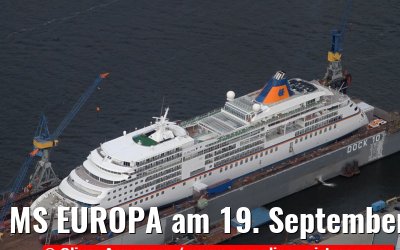 MS EUROPA am 19. September 2010 bei Blohm&Voss in Hamburg