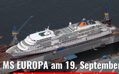 MS EUROPA am 19. September 2010 bei Blohm&Voss in Hamburg
