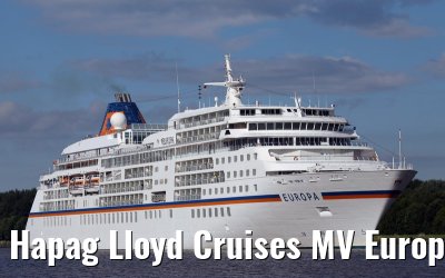 Hapag Lloyd Cruises MV Europa, Kiel canal transit, 25. June 2014