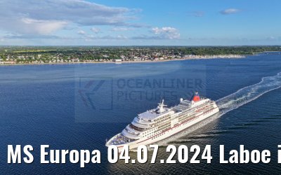 MS Europa 04.07.2024 Laboe in the background