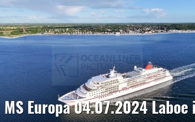 MS Europa 04.07.2024 Laboe in the background
