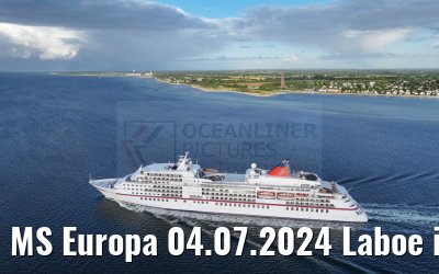 MS Europa 04.07.2024 Laboe in the background