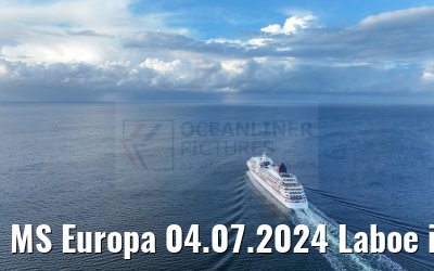 MS Europa 04.07.2024 Laboe in the background