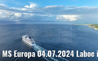 MS Europa 04.07.2024 Laboe in the background