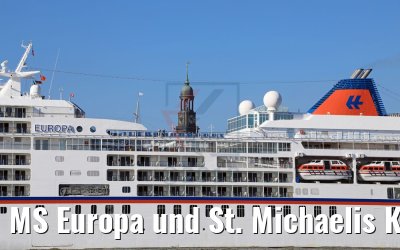 MS Europa und St. Michaelis Kirche Hamburg 26.06.2018