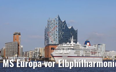 MS Europa vor Elbphilharmonie Hamburg 26.06.2018