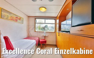 Excellence Coral Einzelkabine Beispiel Hauptdeck 10qm