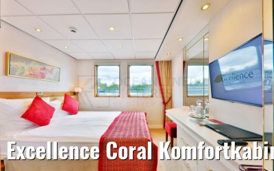 Excellence Coral Komfortkabine Fenster 13qm Hauptdeck