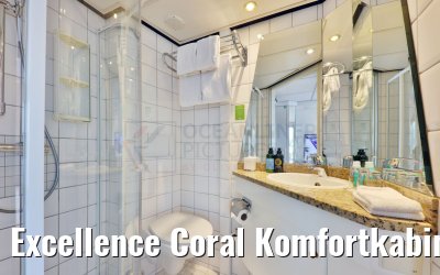 Excellence Coral Komfortkabine Fenster 13qm Hauptdeck Bad