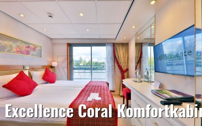 Excellence Coral Komfortkabine frz. Balkon 13qm Oberdeck