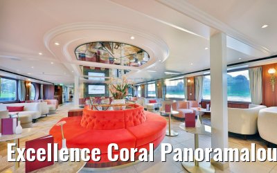 Excellence Coral Panoramalounge early evening view April 2023