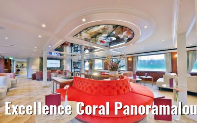 Excellence Coral Panoramalounge early evening view April 2023