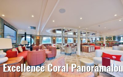Excellence Coral Panoramalounge early evening view April 2023