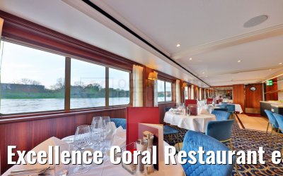 Excellence Coral Restaurant early evening view April 2023