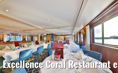 Excellence Coral Restaurant early evening view April 2023