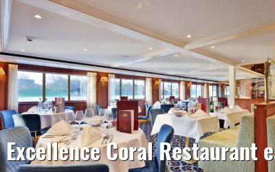 Excellence Coral Restaurant early evening view April 2023